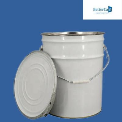 Chine Fer-blanc seaux de peinture de 5 gallons, seau en métal 20L avec le couvercle à vendre