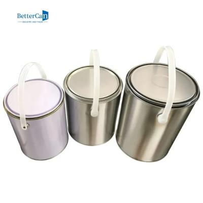 China De ronde Lege Blikken van 1 Gallonverf, 1 Kwart gallon Ongevoerde Verf Tin Pails Te koop