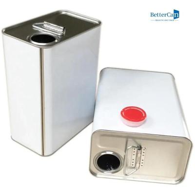 China 5L Quadrat Tin Canisters, Metallbeschichtung kann Tin For Hardener zu verkaufen