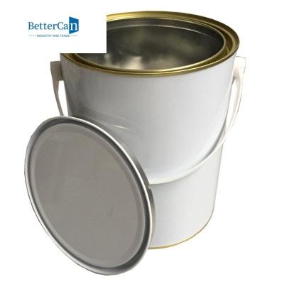 Cina barattoli vuoti Tin Cans With Lever Lids stampato abitudine ISO9001 della pittura 3.7L in vendita