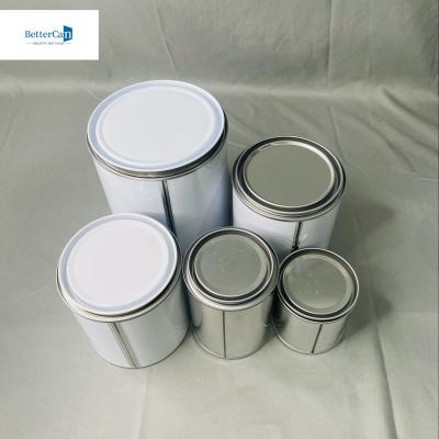 中国 1/2 Pint Car Paint Tin Cans With Metal Cover OEM 250ml To 5 Liter Auto Tin Can 販売のため