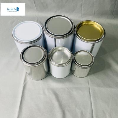 中国 500ml Round Chemical 250ml Empty Paint Tins 0.23mm Thickness 販売のため