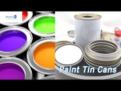 Metal Cover Paint Tin Cans 1 Gallon Airtight Seal Recycled Round