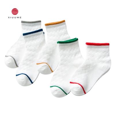 China Wholesale New Custom Logo Cotton Baby Plain White Cute Socks Antibacterial for sale