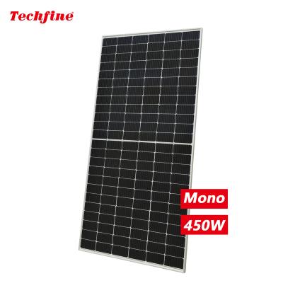 China High Efficiency Mono Solar Panel 24v Window In Black 450 Watt Outdoor Farm Roof PV System Cell Module Panels Array 450w for sale