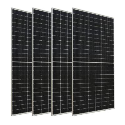 China Home System Rooftop 144 Cells 450w Paneles Monocristalinos 450W Mono Solar Monocristalinos Half Cut For Outdoor Lamps Garden for sale