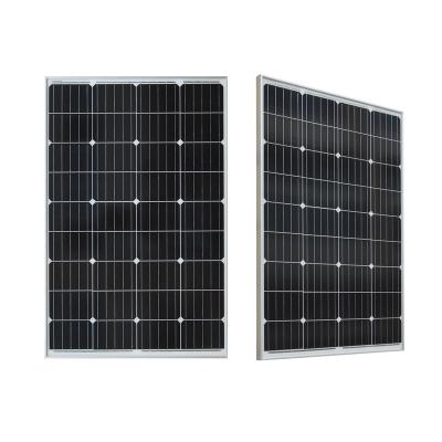 China High efficiency solar panel qcells monocrystalline monocrystalline camping solar tracker pitched rack system 12v roof panel 100w 100 watt for sale