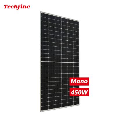 China Foshan Mono Half-cut 435w 440w 445w 450 W 450 watt single watt 455w high efficiency portable solar panel waterproof portable solar panel for sale