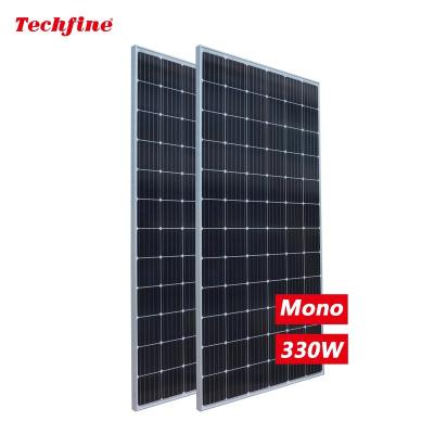 China Solar Panel 330w Home System Roof Top Tent Waterproof Monocrystalline Black Set 330 Watt 72 Cells 5bb For Agriculture Light for sale