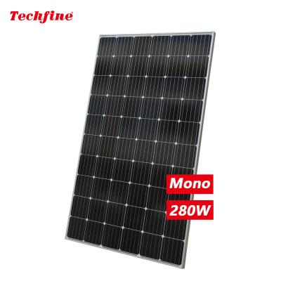 China Cheapest Monocrystalline 280 Watt Solar Powered 280w Car Charger Rack System Black Roof Foshan System Full 12 Volt Solar Panels for sale