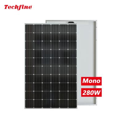 China High Efficiency Solar Panel Low Price High Power Mono Grid Eva Sheet For 24v 280 Watt Mono Monocrystalline Solar Panels 280 Watt Home Set For Led Light for sale