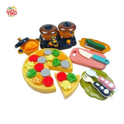 China New Children's Educational Toys Parent Furniture Parent Child Indoor Interaction Family Kitchen Utensils Pizza Tableware for sale