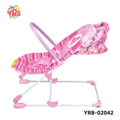 China Safety Cozy Baby Dining Cozy Chair Plush Baby Rocker Chair China Factory Selling Baby Bouncer Block Sun Baby Rocker With Tent for sale