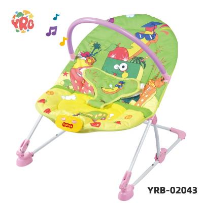 China Safety Comfortable Baby Bouncer Baby Rocker Baby Sleep Chair Selling Top in Amazon Baby Rocking Chair Baby Rocker Electric Infant Bouncer with Vibration and Music for sale