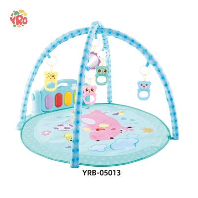 China Multi Functional Toy Baby Educational Fitness Support Interactive Toys Ring Bell Light Music Game Cover Early Education Toys for sale