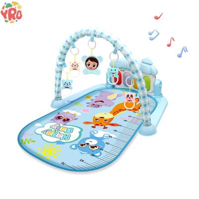 China 2022 Educational Toy Music Baby Game Gym Piano Fitness Rack Mat Foldable Baby Floor Play Mat Multifunctional for sale