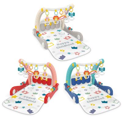 China Hot Selling Comfortable Baby Gym Piano Toys Musical Game Mat Toys Music Play Mat Baby Activity Gym for Kids for sale