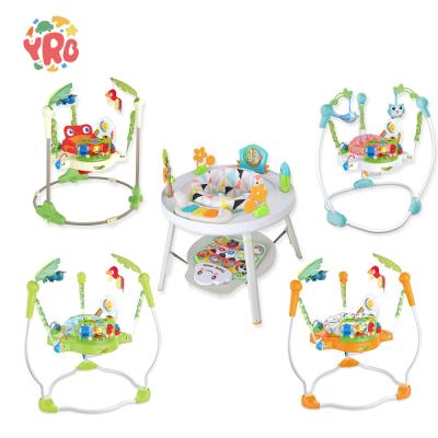 China Indoor Furniture Wholesale Learning Activity Bouncer Swing Chair Multifunctional Walking Baby Jumper With Music for sale