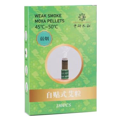 China Safety ZhongYan Taihe Mini Moxa Self Adhesive Low Smoke Common Mugwort Patches 180pcs/box Acupuncture Moxibustion for sale