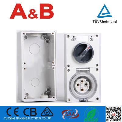 China Yueqing* 4 Industrial Round Pin Three Phase Switched Socket Outlet%combination Switched Socket Australian Noise Socket%@ for sale