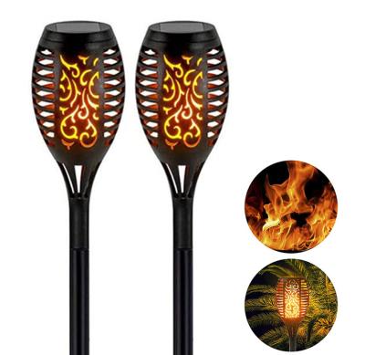 China Garden Manufacturer Outdoors Atmosphere Waterproof LED Solar Flame Torch Light for sale