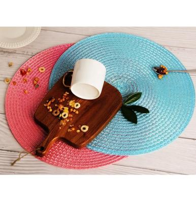 China Sustainable Washable Replaceable Non-Slip Christmas Place Mats Vinyl Material PP Material Place Mats Table Mats Eco-friendly for sale