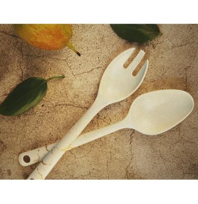 China Large Serving 2Pieces Sustainable Spoon And Fork Set Dishwasher Safe for sale