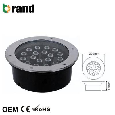 China Classic LED Inground Light 18w Inground LED LANDSCAPE Style IP65 AC85-265V Round Type Light for sale