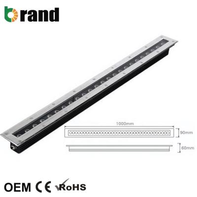 China IP IP67 Rating Rectangle 24W 36W Outdoor Linear In-ground LED Light Bars for sale