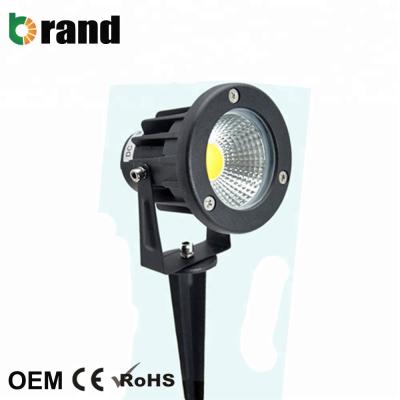 China Hallway Garden Light Outdoor Spotlight 5W COB LED Pond Lamp Warm White Ground Spike for sale