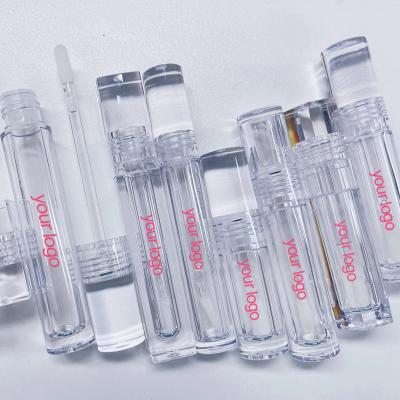 China OEM Durable Cute Private Label Unique Logo Mini Transparent Empty Lip Gloss Lip Gloss Tubes With Custom Packing for sale