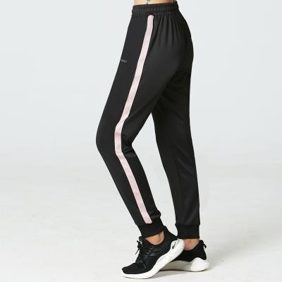 China Canton Fashion Design OEM Sweatpants Anti-wrinkle Shaping Loose Stripe Track Jogger Wholesale Pants Women for sale