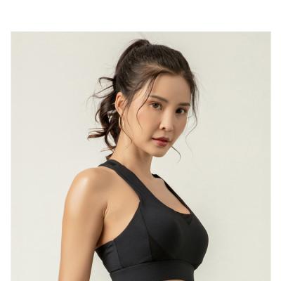 China High_quality_bra Breathable Wholesale Full Coverage Stretch Yoga Bra OEM High Neck Fitness Women Sports Bra for sale