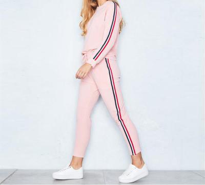 China 2020 Fall Winter Good Quality Breathable Warm Seller Custom Design Female Ladies Cotton 2 Piece Sweatsuit Women Sets for sale