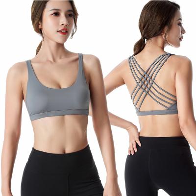 China Wholesale Women's Breathable Bra Women's Simple Traceless Traceless Manufacturer Cheating Yoga Fitness Vest For Women for sale