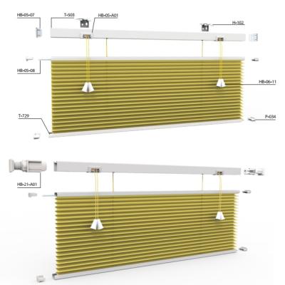 China Other excellent quality lace up pleated window blinds for sale