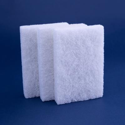 China Stocked Non-Woven Microfiber Wash Sponge Polyester Scouring Pad for Customized Colors for sale