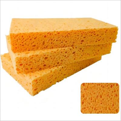 China DH-A5-12 Custom Pink Vegetable Cellulose Cleaning Sponge for Eco-friendly Kitchen Sink for sale