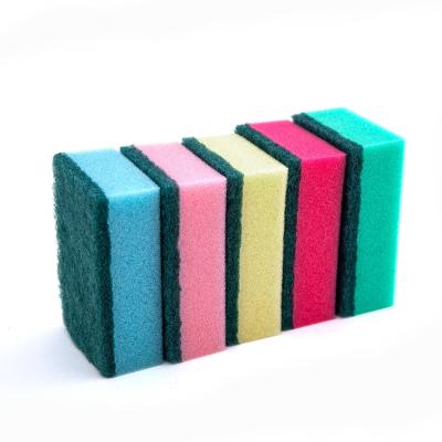 China 1400% Water Absorption DH-A1-11 Colorful Kitchen Dish Washing Sponges for sale