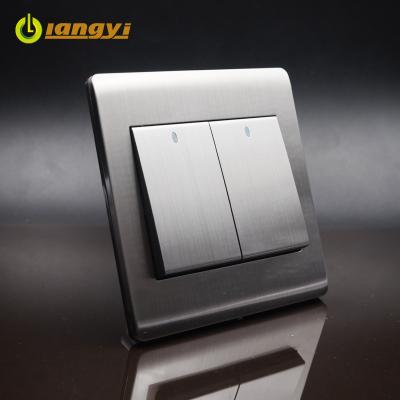 Chine Eco Friendly New Designed Two Way Wall 2 Gang 1 Way Home Power Saving Electrical Switch à vendre