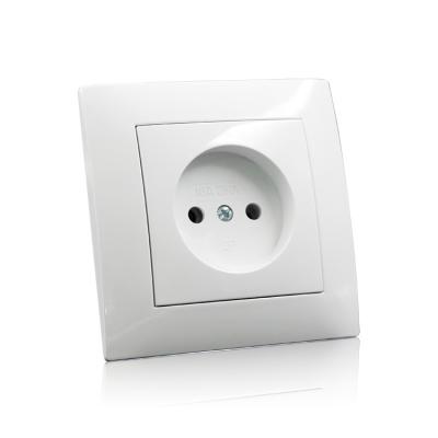 中国 2 Pin Socket ABS / Low Household Two Pin Socket EU Standard ABS Certification CE ROHS Custom Made Low Ceramic Electric Power 販売のため