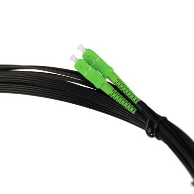 China Communication System FTTH CATV Data Transmission LAN FC ST SC LC Connector and fiber optic ftth fiber drop cable singlemode patch cord for sale