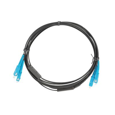 China LAN GJYXCH communication system FTTH CATV data transmission SM g652d g657a fc LC SC UPC ftth drop ST fiber optic patch cord for sale