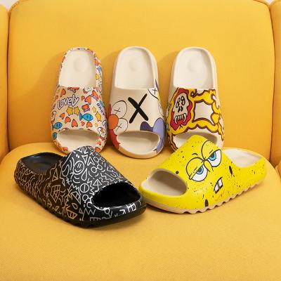 China Breathable slide yeezy slippers 2022 high quality yeezy slippers beach sandals couple fishbone bathroom indoor sandal yeezy slippers for sale