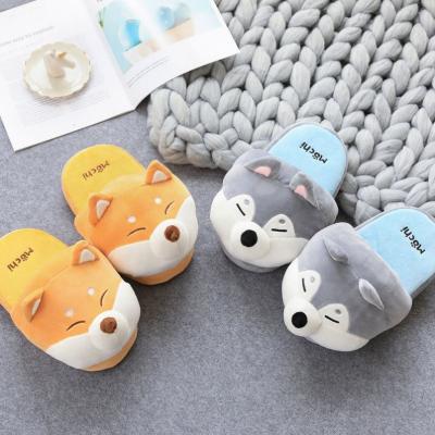 China Lovely Women Fashion Trend Custom Cute Plush Girls Animal Shaped Slippers Hot Wholesale Slippers EVA Women Indoor Shoes for sale