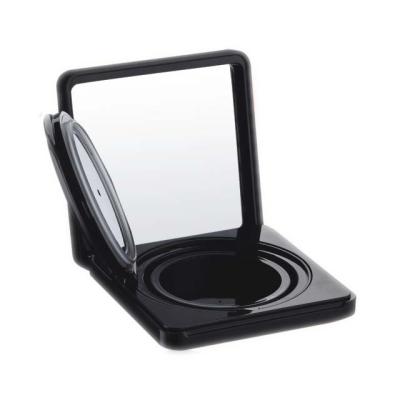 China Recycled Materials Square Empty Compact Powder Case With Mirror Cosmetic Plastic Boxes for sale