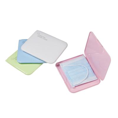 China Viable in stock plastic portable dust proof food grade pp clip lock custom face mask storage box case for sale