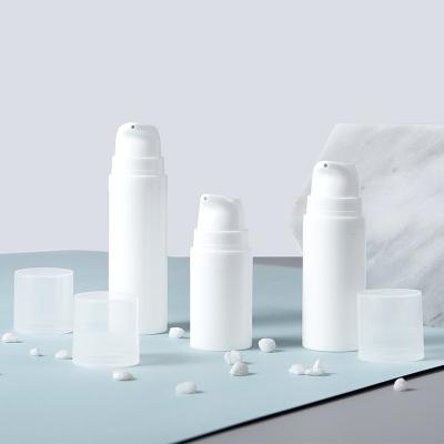 China Personal Skin Care Packaging Ready Stock PP Pump Skin Care Plastic Airless Cosmetic Bottle 5ml 10ml 15ml for sale