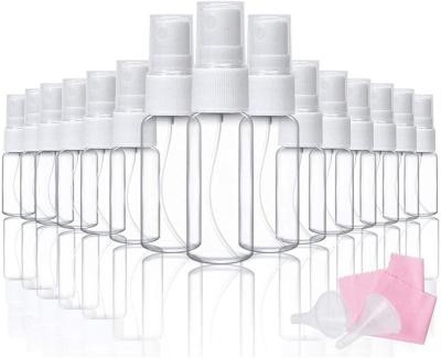 China Gift wrap in stock! Wholesale Empty 1oz 30ml 50ml 60ml 100ml 120ml 150ml 180ml Round Shape Clear PET Plastic Facial Spray Bottle for sale