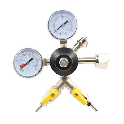 China Good Quality Wholesale Customized Beer CO2 Gas Regulator Cheap High Pressure CO2 Gas Beer Regulator With Gauge for sale